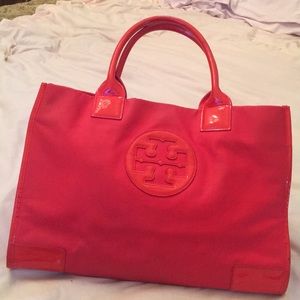 Large Tory burch Ella red tote